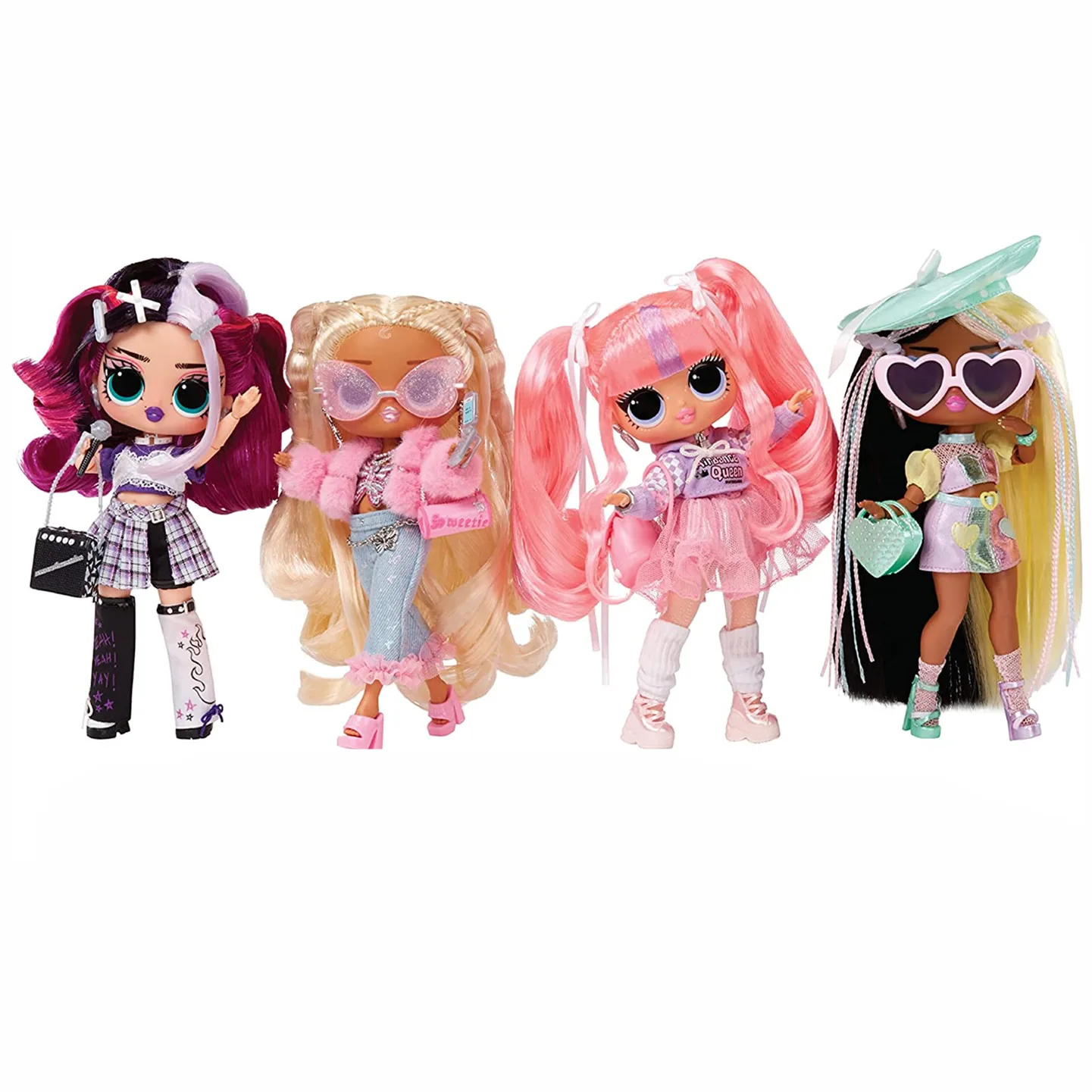 20Cm Originale Mga Lol Doll Omg Big Alidance Pink Hair Olivia Flutter High School Girl Big Eyes Pigiama Set Doll Miglior Regalo