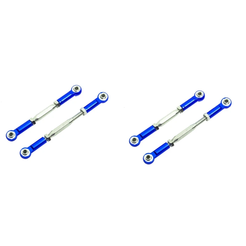 

4Pcs Metal Adjustable Steering Linkage Servo Link Pull Rod For Traxxas Slash 4X4 5807 HQ727 1/10 RC Car Upgraded Parts,3