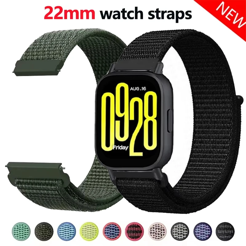 Breathable Nylon Belt 22mm Watch Strap