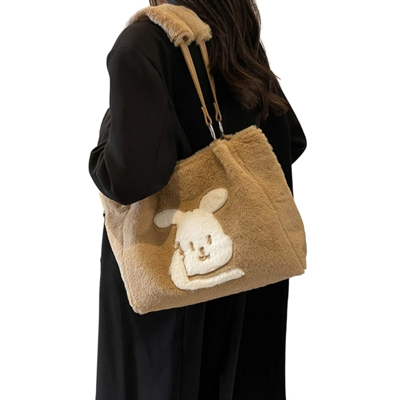 2023 New Shoulder Bag Shopping Bag Versatile Plush Tote Bag Large Capacity Handbag Fashion Bags for Women Girl Book Bag