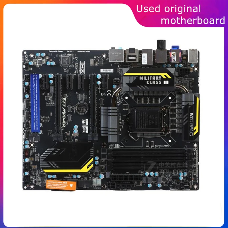 Usato Lga 1155 Per Computer Intel Z77 Z77 Mpower Scheda Madre Usb3.0 Sata3 Scheda Madre Desktop Ddr3 32G