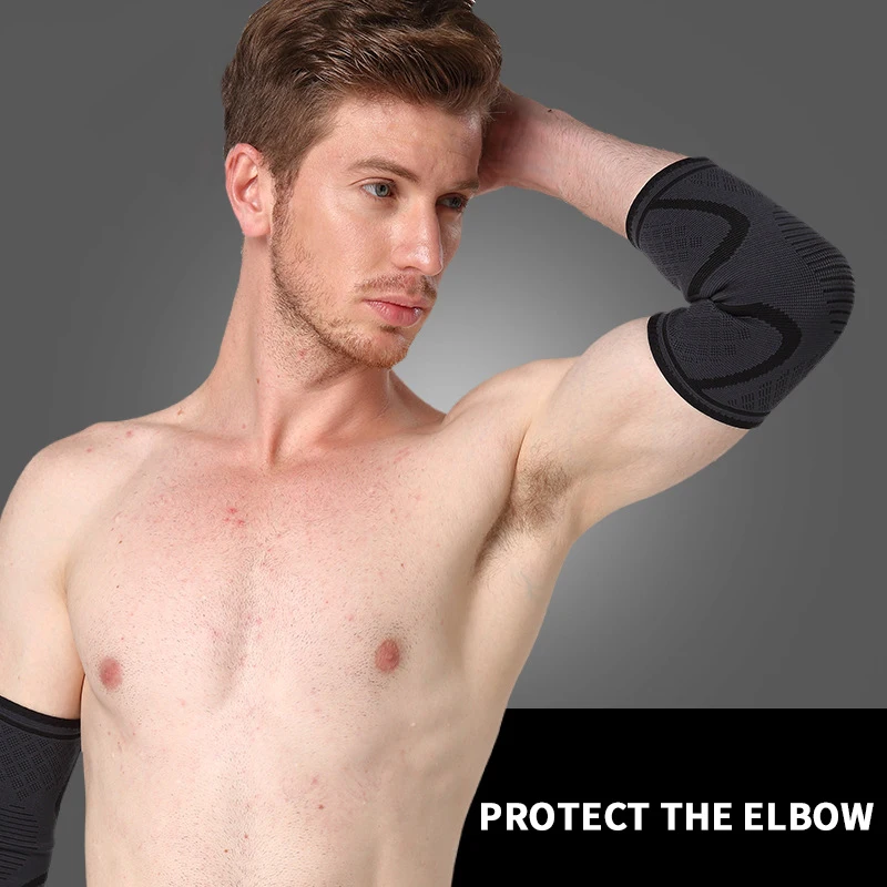 Breathable Elbow Support Compression Elastic Arm Brace Nylon Arm Sleeve 1 Pc