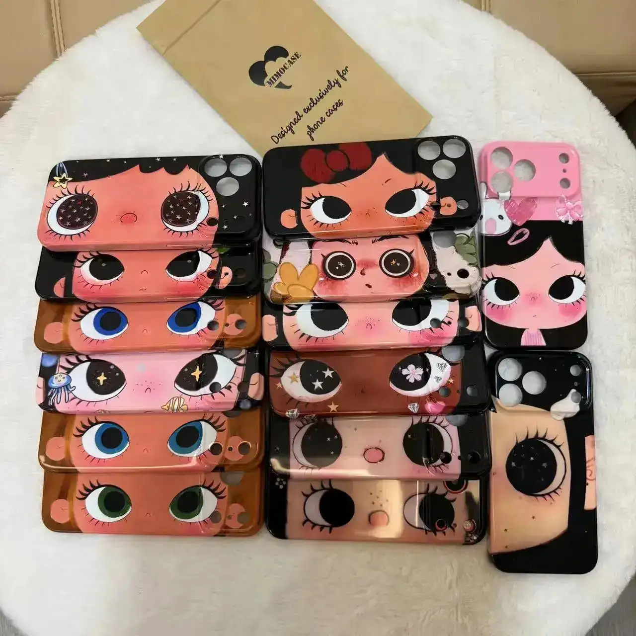 ClmjBIGEYESCOMICGIRLHandyhülle für iPhone1716e161514131211AirProMaxXSXRXSMax8PlusGlänzende FolieHarte PC-Abdeckung