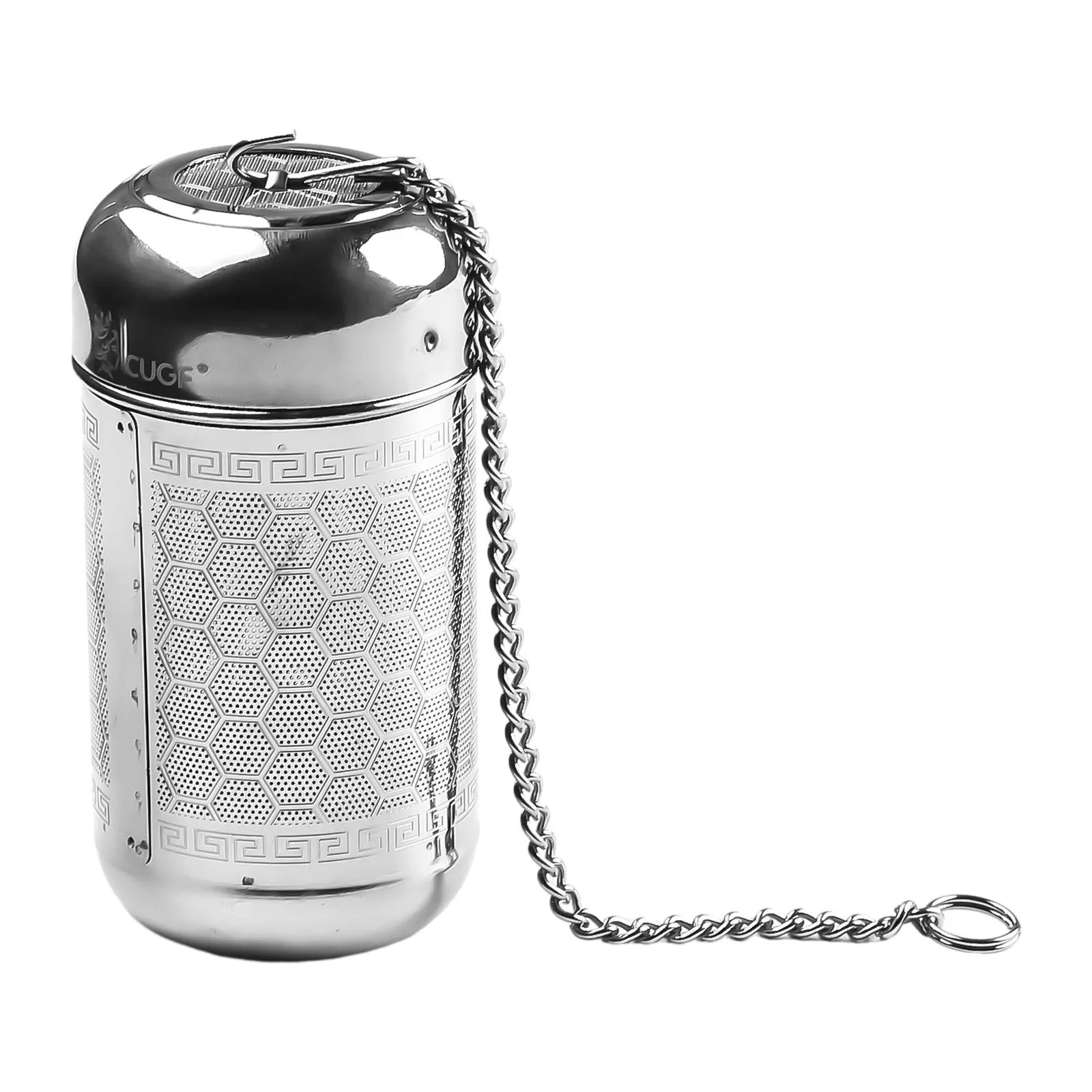 

Tea Infuser Tea Ball Strainer Bar Filter Tea Residue Food Grade Silver Stainless Steel Universal Updated Slim Lid Durable