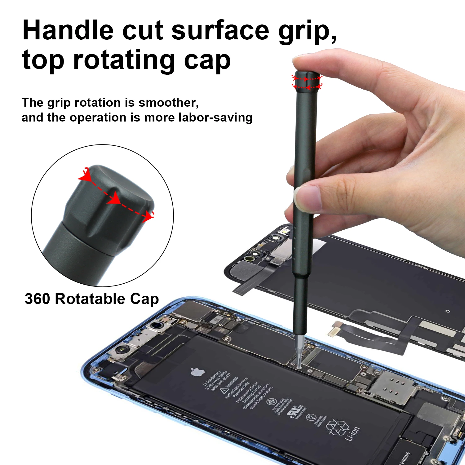 Precision Screwdriver 44 in 1 Set of Repair Tools Magnetic Storage Box Design Suitable for Electronic Products Glasses Tool Kit - 6