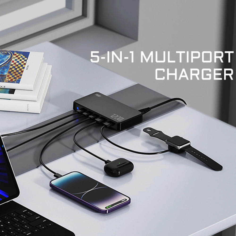 ILEPO ũž  , 120W GaN , ƺ USB C Ÿ PD PPS  ̼,  15, 14, 13  ƽ, Ｚ