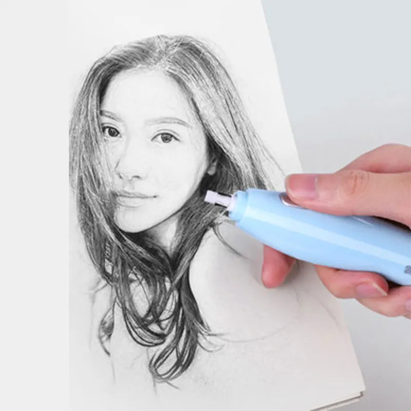 Professionele Kunst Tekening Elektrische Gum/Rubber Hoge Licht Schets Gum Auto Gum Usb Geladen Gum Elektrisch Potlood Rubber