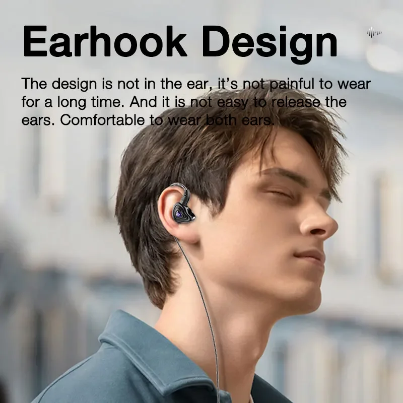 EARDECO 3.5mm Wired Headphones HIFI Bass with Mic Earphone in-Ear Headphone Headset Gamer Handsfree Earbuds for Phone Xiaomi 6
