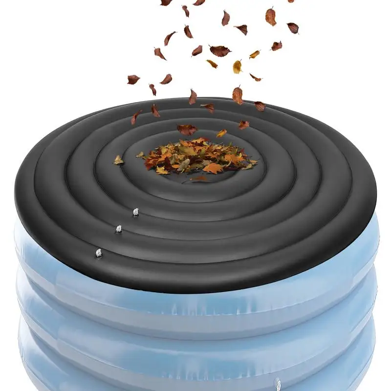 Round Hot Tub Cover Spa Pool Protective Lid Portable Round Inflatable Hot Tub Cover Replacement for Family Hotel Garden