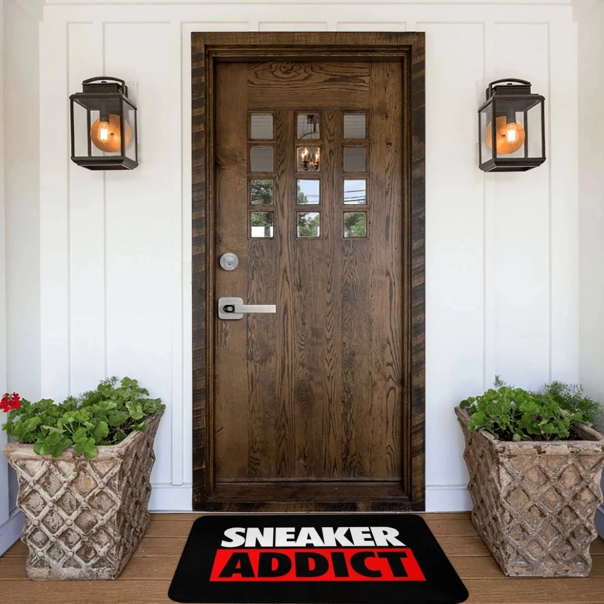 ANMINY Front Doormat Entrance Shoe Mat Waterproof PVC Non Slip Rug