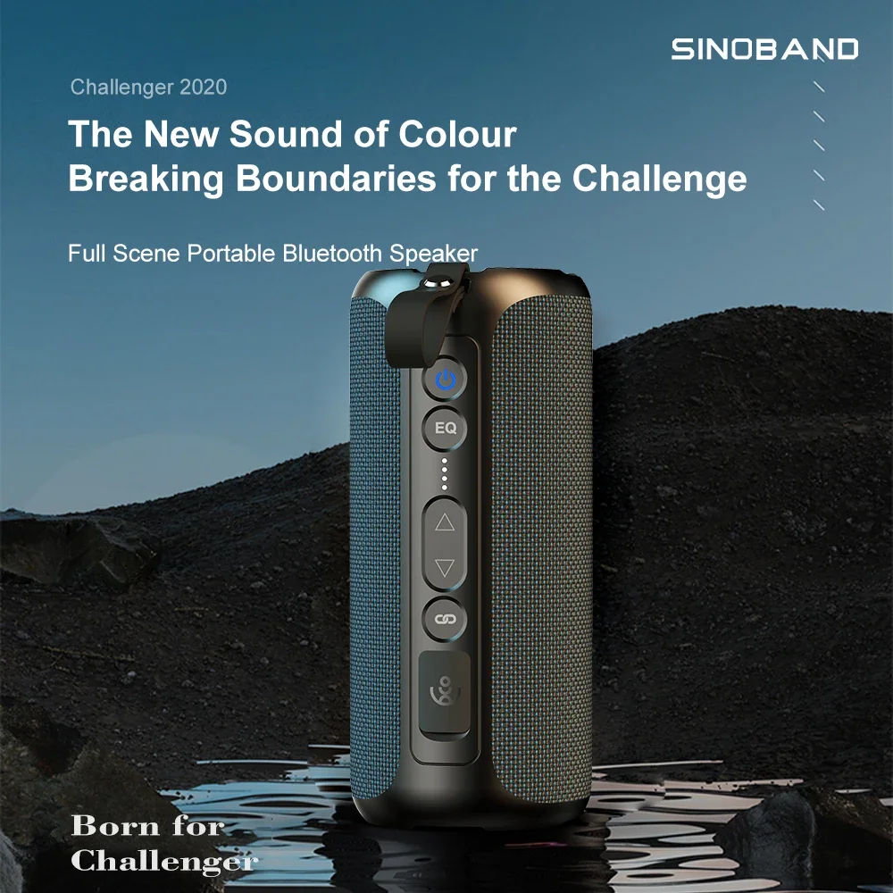 50W high-power Bluetooth speaker XDobo Sinoband Challenger portable subwoofer stereo IPX7 waterproof wireless Bluetooth speaker 5