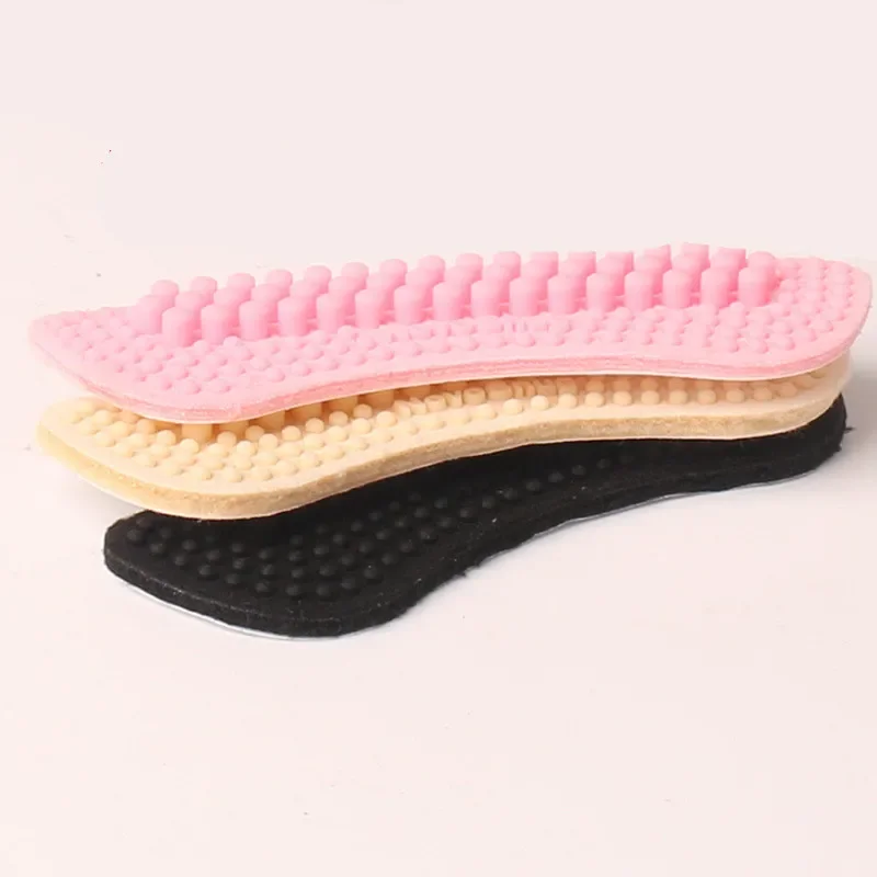 Soft Silicone Shoe Insoles Heel Stickers Thickened Anti-slip Wear-resistant Foot Heel Posts Half Yard Pad Fit Massage Foot
