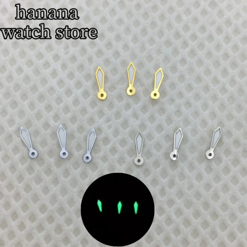 BLIGER Watch Accessories Silver Gold White 24 hours Small hand Green luminous fit NH37 NH39 movement watch accessories