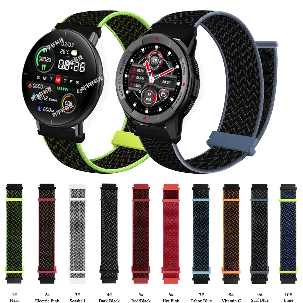 Bracciale Orologio Per Xiaomi Mibro Lite/Color/Air/X1 Smart Watch Sport Nylon Soft Sostituire Cinturino Per Realme Watch 2 S Pro Strap