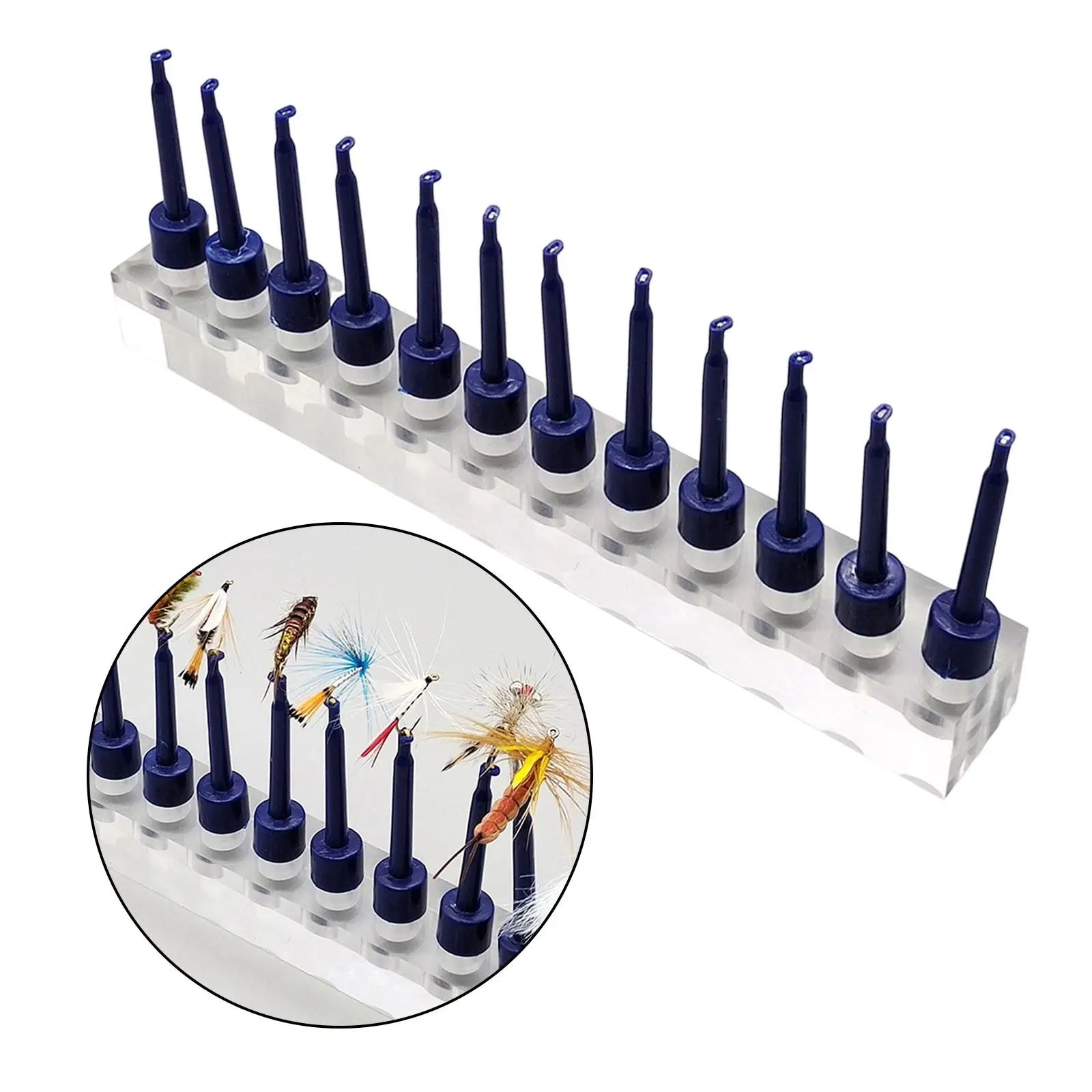 

Fishing Lure Display Holders Accs Organizer stand Shelf Portable Tackle Transparent for Fishing Hooks Collection Placement
