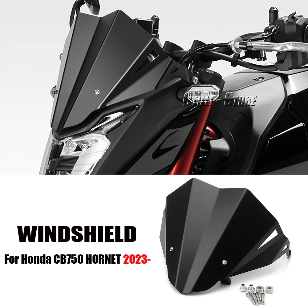 

New Windshield Windscreen For Honda CB750 HORNET CB 750 Hornet 2023 Motorcycle Accessories Wind Deflectors Black