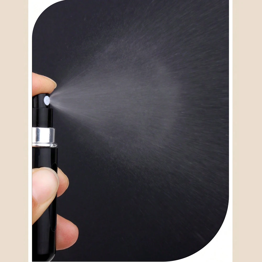 Portable Spray Bottle Travel Set 6-Pack 5ml Refillable Perfume Spray Self-Suction Bottom