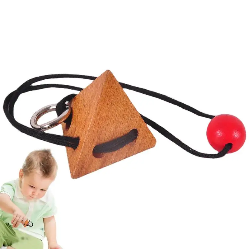 Puzzle Game Rope Fun Hot Rope Wood Puzzle Toy Waterproof And Wear-Resistant Puzzle Logic Intelligent Educational Toy