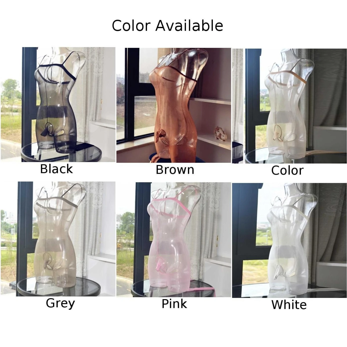Sissy Men Sexy Lingerie Halter Strap Bodysuit