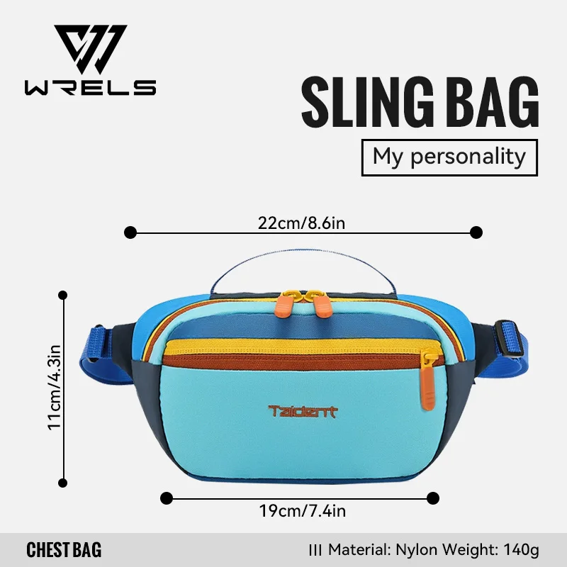 WRELS Versatile Waterproof Crossbody Bag – Lightweight, Large Capacity Outdoor Fanny Pack