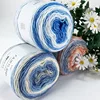 100g/Pc Gradient Cake yarn for hand knitting Crocheting colorful Thread Medium Thick Section Dyed Cotton Wool rainbow Thread 5