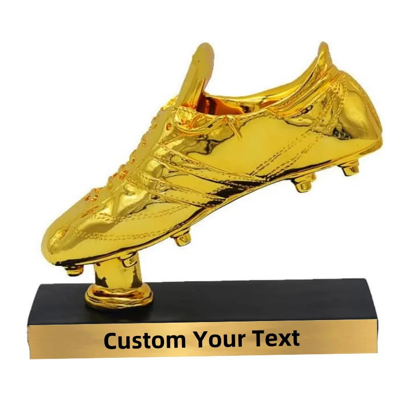 Customization Football Golden Boot Trophy Award Shoes Replica The Best Player Trophy Cup Soccer Fans Souvenir Collectibles