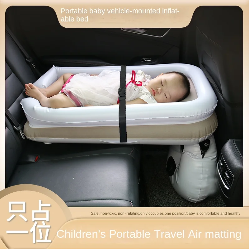 Lettino da viaggio per bambini con pompa letto gonfiabile per auto  materasso ad aria da viaggio lettino per famiglie letto singolo gonfiabile  per campeggio da viaggio - AliExpress