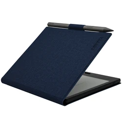 Magnetic Cover with Auto Sleep/Wake, Pen Holder & Magnetic Closure - Boox Go 7 (Cloth Bark Blue)