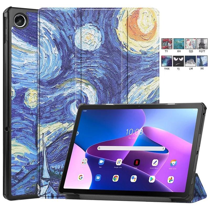 Per Lenovo Tab M10 3Rd Gen 10.1 2022 Tb-328Fu Tb-328Xu M10 Plus 3Rd Gen 10.6 Tb-125Fu 128Fu Supporto Pieghevole Smart Cover Tablet