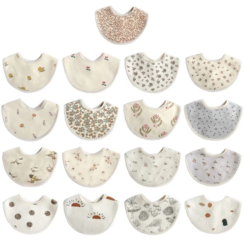 

Хлопковые нагрудники для кормления новорожденных, нагрудники с принтом для новорожденных, аксессуары для кормления G99C