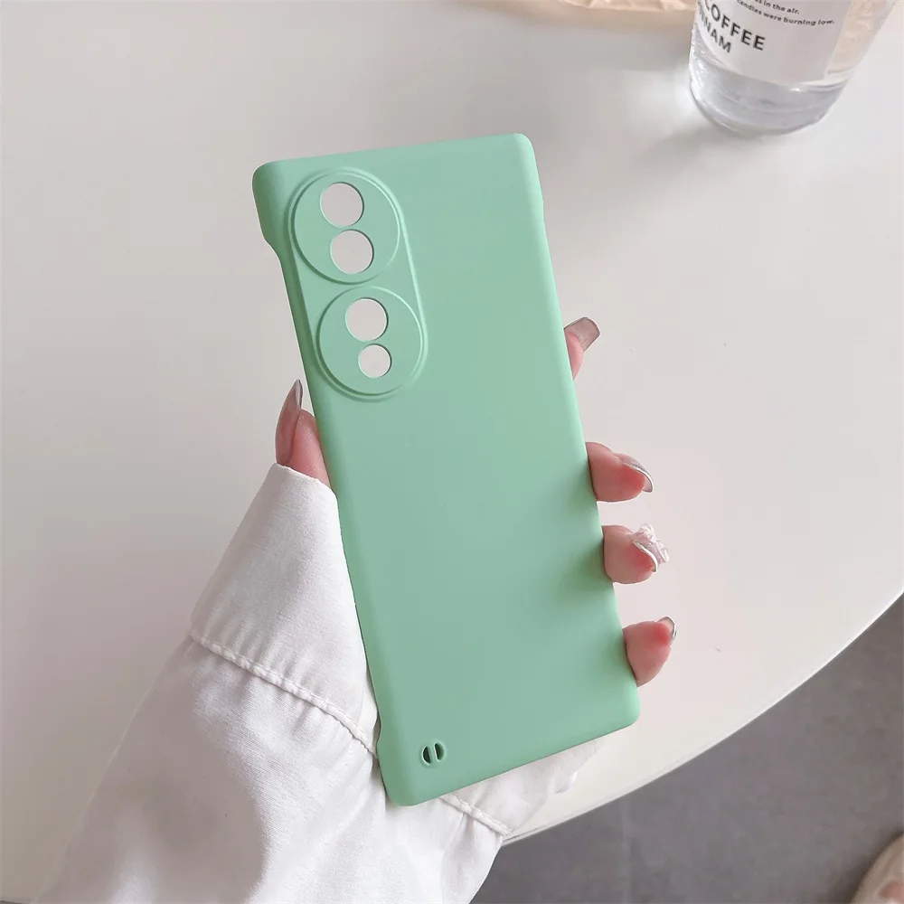 Rahmenlose, matte Hülle in Bonbonfarben für Honor70 Honor 70 Pro Plus X9 X30 Magic4 Lite 5G Schlanke, harte PC-Stoßstangenabdeckung_voghion.com