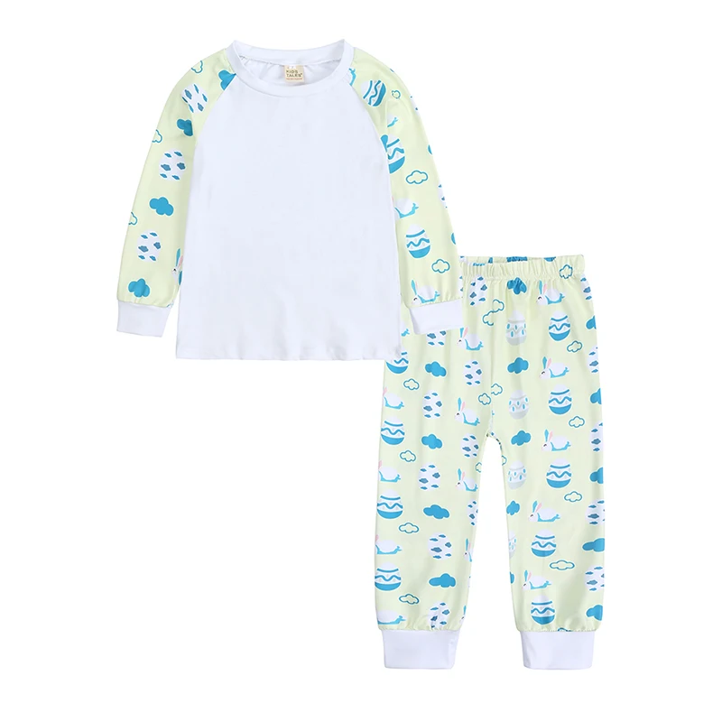 2025 Easter For Kids Clothing Girls Costume Children's Pajamas Sets Tops+Pants Teenager Sleepwear Boys Outfits 3