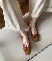 CHMURY Round Toe Leoprad Ballet Flats Slip on Shoes Ballerina Shoes 2025 1