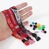 YERLLSOM 100PCS/lot Disposable Use Event Bracelet Custom Sliding Lock Products Fabric Wristbands Festival Wristband For Events