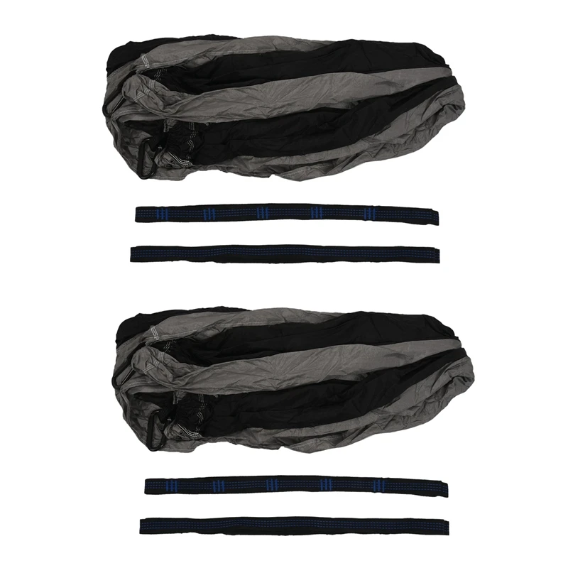 

New 2X Camping Hammock Double Single Lightweight Hammock With Hanging Ropes For Backpacking Hiking Travel Beach Garden