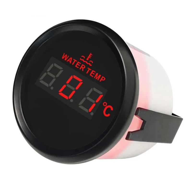

Free Shipping Automotive 52mm 40~120℃ Digital Water Temp Gauges Modified 287.4~22.4ohm Marine Black Water Temperature Meters