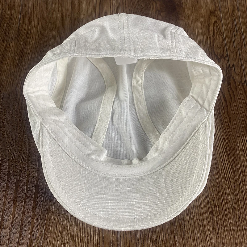 Frühling männer Flachs Atmungsaktive Berets Sommer Retro Newsboy Caps Frauen Männer Blau Ivy Cap Erreichte Maler Kappen Fahrer Flache kappe NZ289 – Detail 7