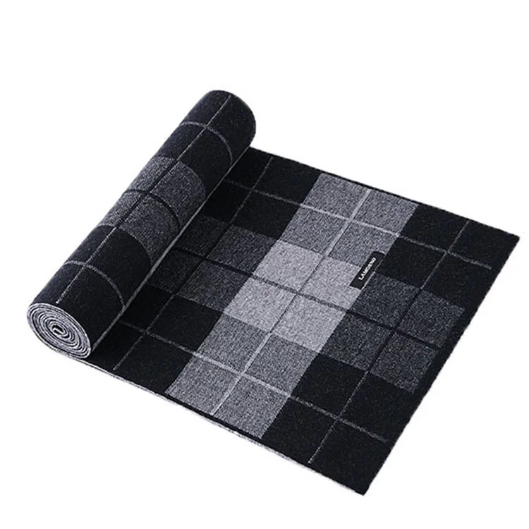 Stickad herrscarf Ny stil herrscarf Cashmere Woolen Scarf Färgad herrscarf_voghion.com