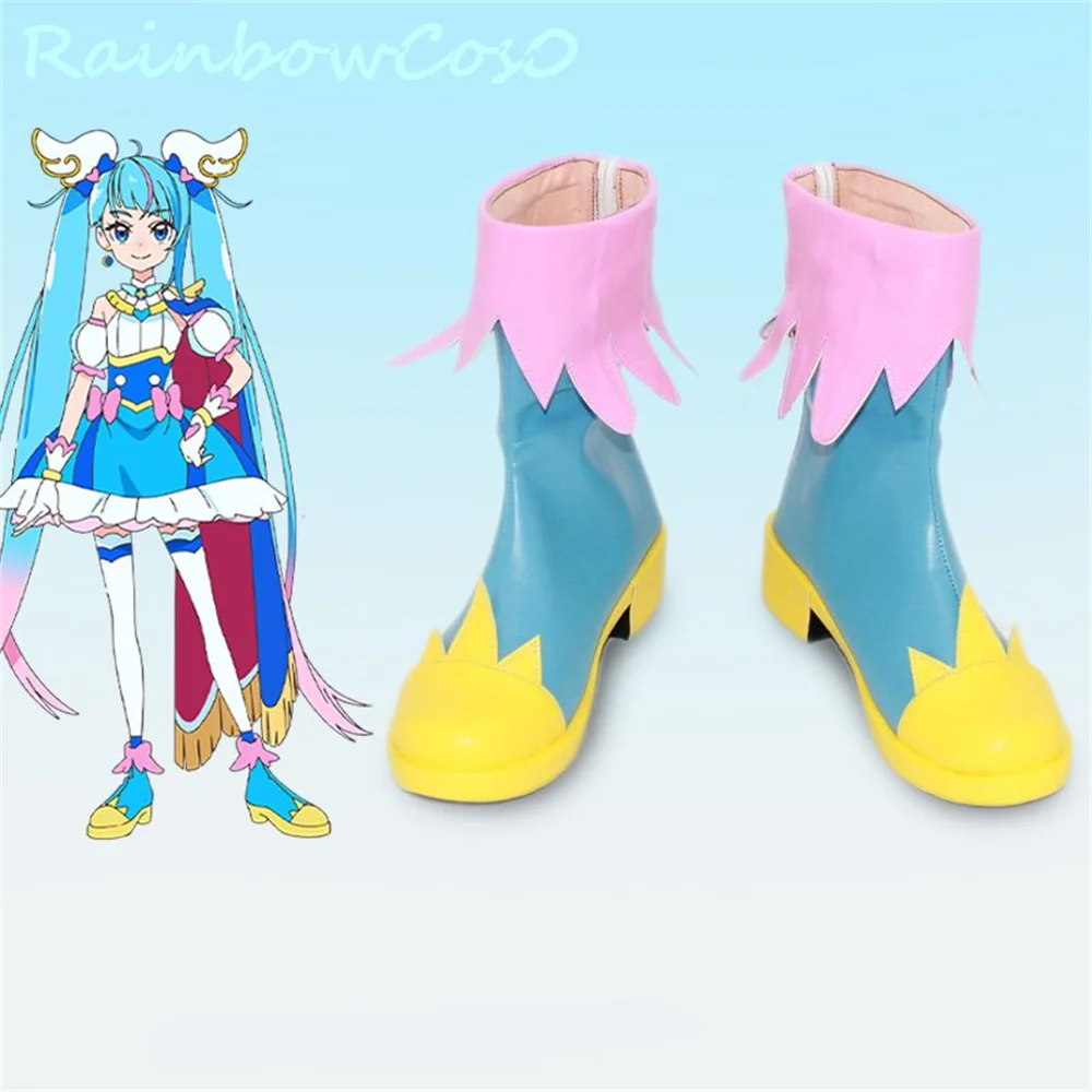 

Hirogaru Sky Pretty Cure Precure Sora Harewataru Cure Cosplay Shoes Boots Game Anime Party Halloween Chritmas RainbowCos0 W3146