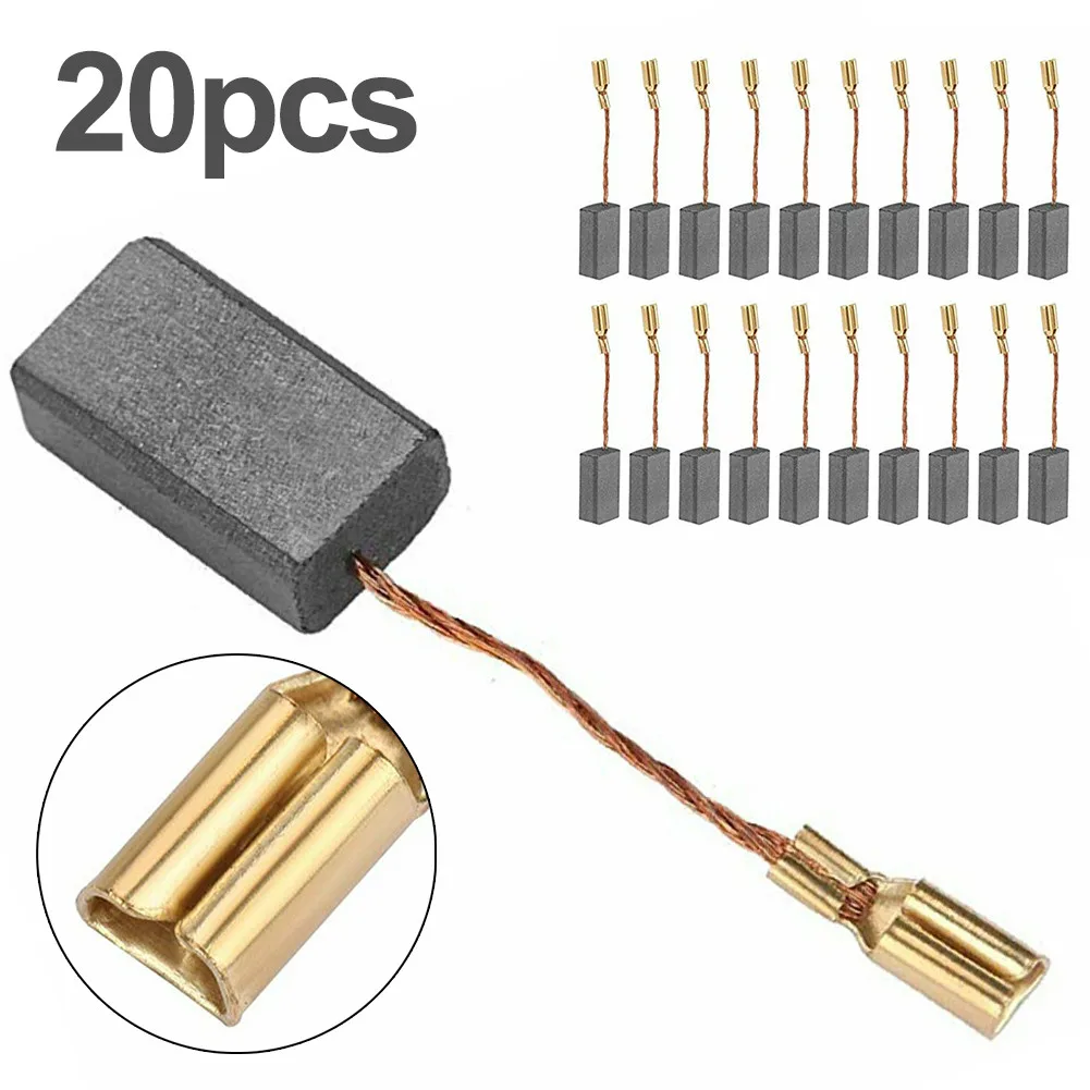 20PCS Carbon Brushes For Motor Bosch Angle Grinder 15mm X 8mm X 5mm Carbon Motor Brush Power Tool Accessories