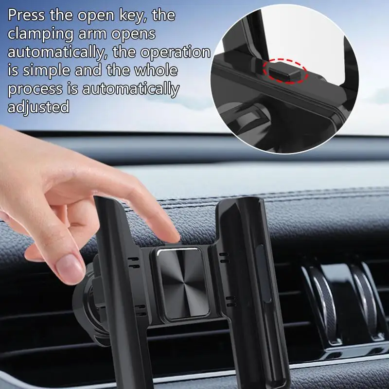 

Car Phone Holder Adjustable Rotatable 360 degree GPS instrument Telescopic Carriage Handset Container ForCar DashWindshield Vent