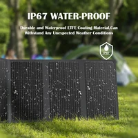 Chargeur solaire portable 1000W pliable avec sortie USB et DC pour le camping en plein air, la randonnée et l'alimentation électrique d'urgence 5