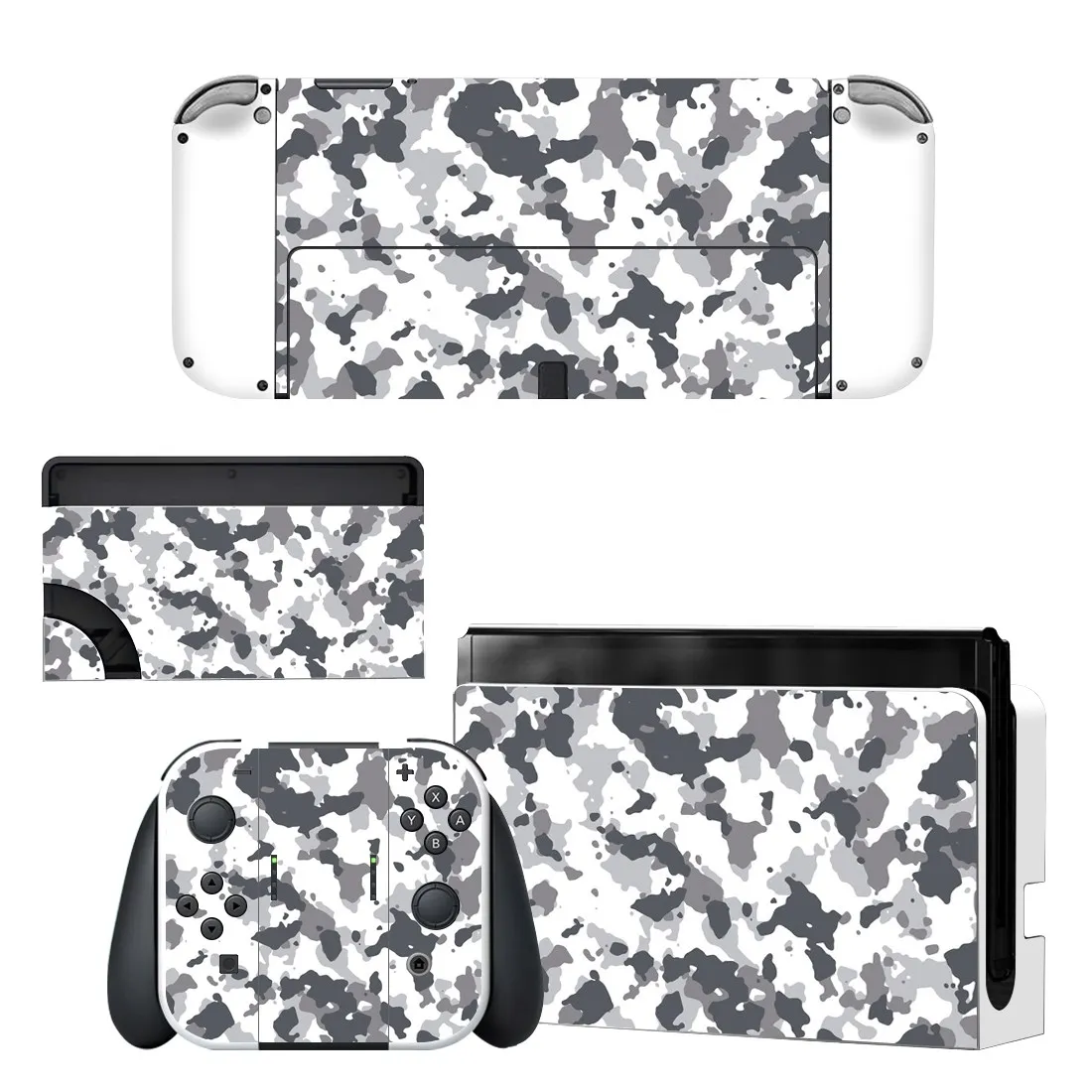 Full Body Protective Cover Skin Art Decals Compatible Nintendo Switch Oled Game Console Controller Decor 1set Starry Sticker 