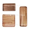 Acacia Wood Coffee Tray Rectangular Food Cup Trays Decorative Wood Plate Dessert Candy Acacia Wood Gongfu Tea Tray 1