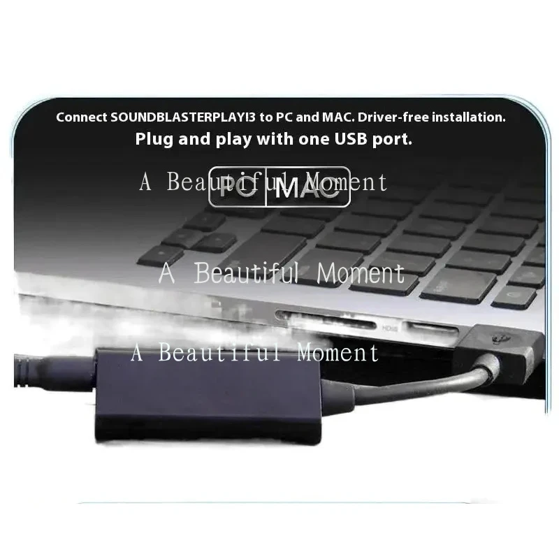 DD-For CREATIVE PLAY 3 사운드 블래스터 USB DAC 앰프 외부 카드 플러그-선명한 음성 통신 및 녹음