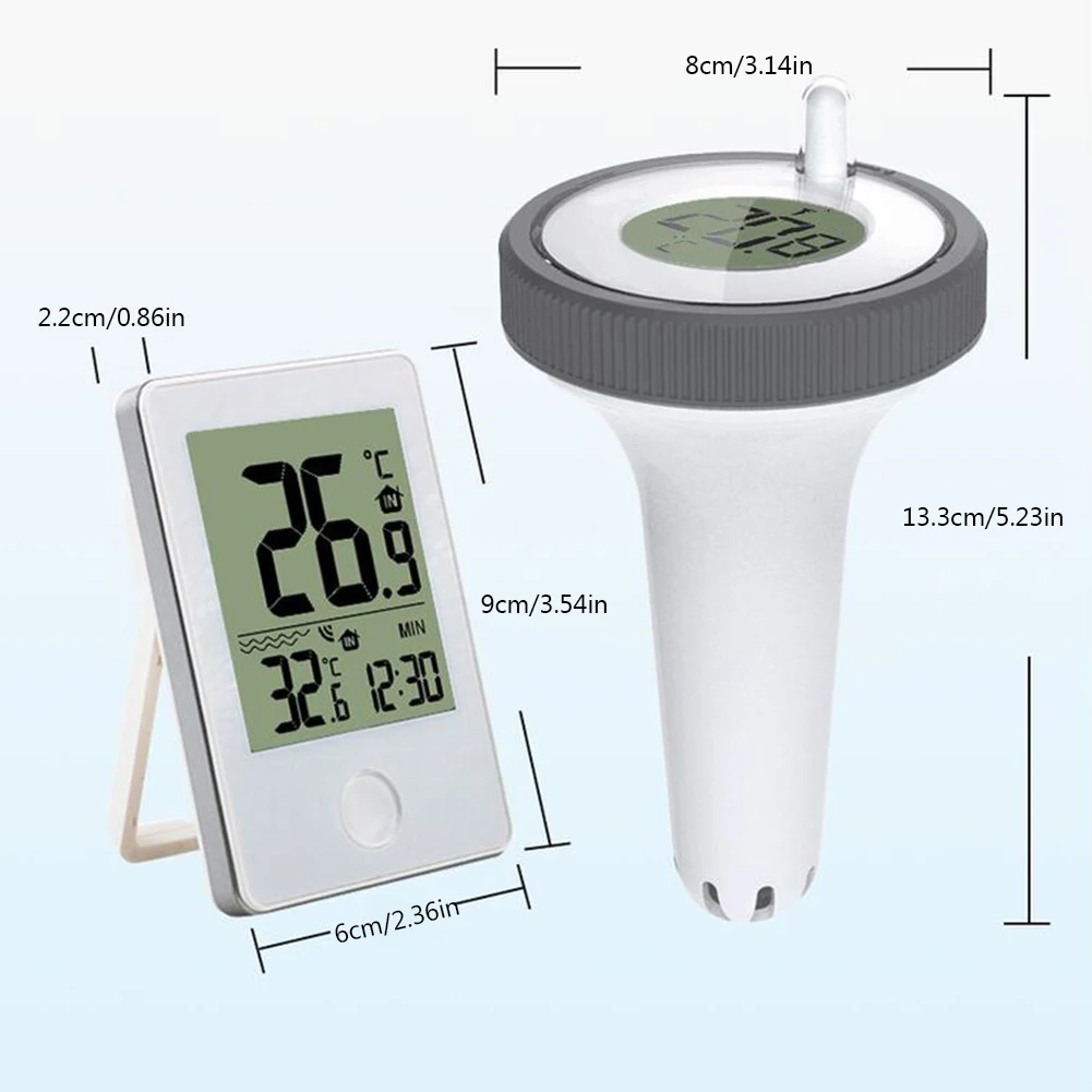 outdoor pool clock and thermometer