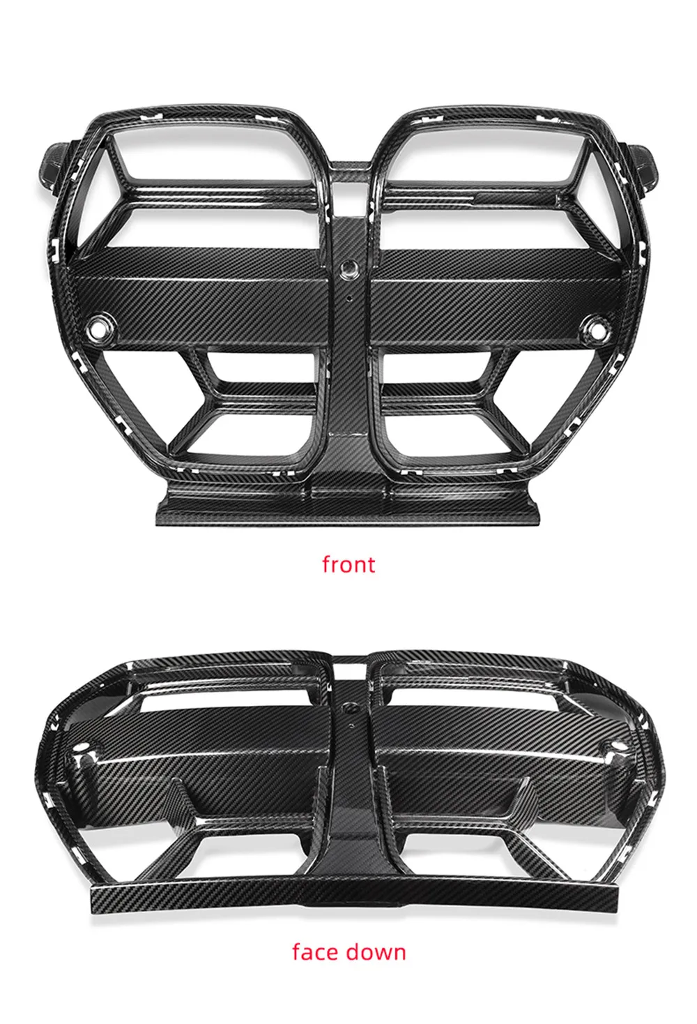 Trocken carbon csl stil vorne stoßstange nieren mitte mesh grill grill für  bmw m3 g80 m4 g82 g83 wettbewerb 2020 + - AliExpress