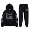 Custom Logo Casual Tracksuit Men Sets Hoodies Pants 2 Piece Sets Sweatshirt Outfit Sportswear Personalized Suit Unisex Clothing 1