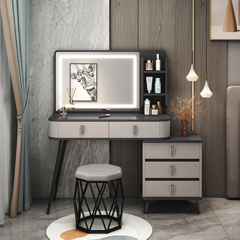 

Bedroom Set Dressers Storage Makeup Women Living Room Girls Cabinet Wood Nightstands Dressers Drawer Tocadores Home Furniture