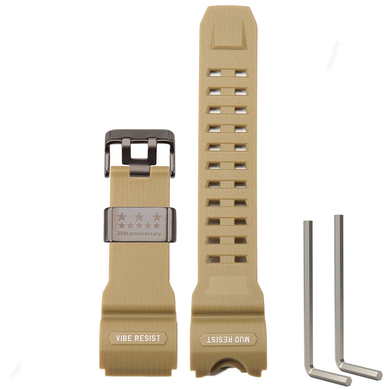 Rugged Black Waterproof Replacement Strap with Stainless Steel Loop